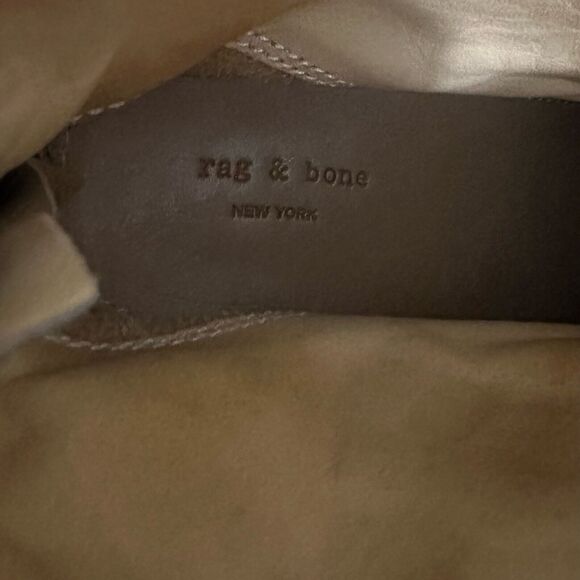 RAG & BONE Classic Newbury Heeled Ankle Boots in Brown Suede - Picture 7 of 11